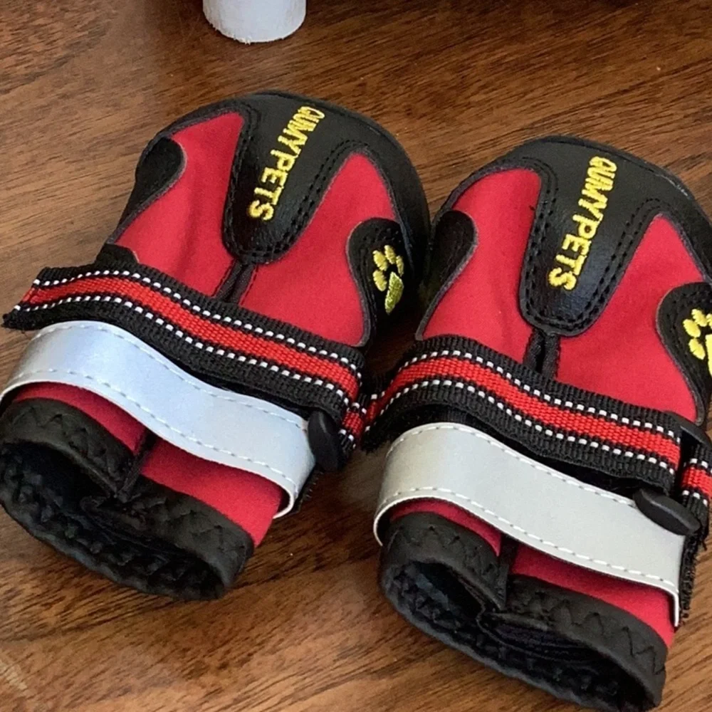 Red and Black Dog Boots